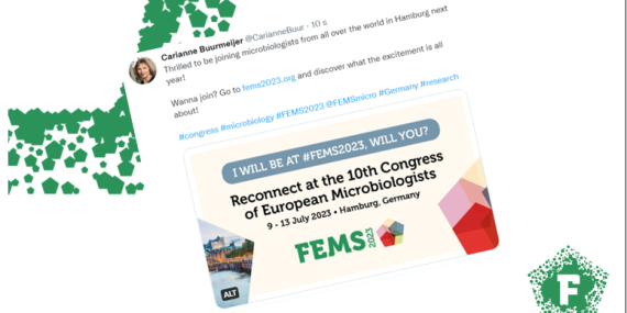 Tweet promoting FEMS Congress attendance